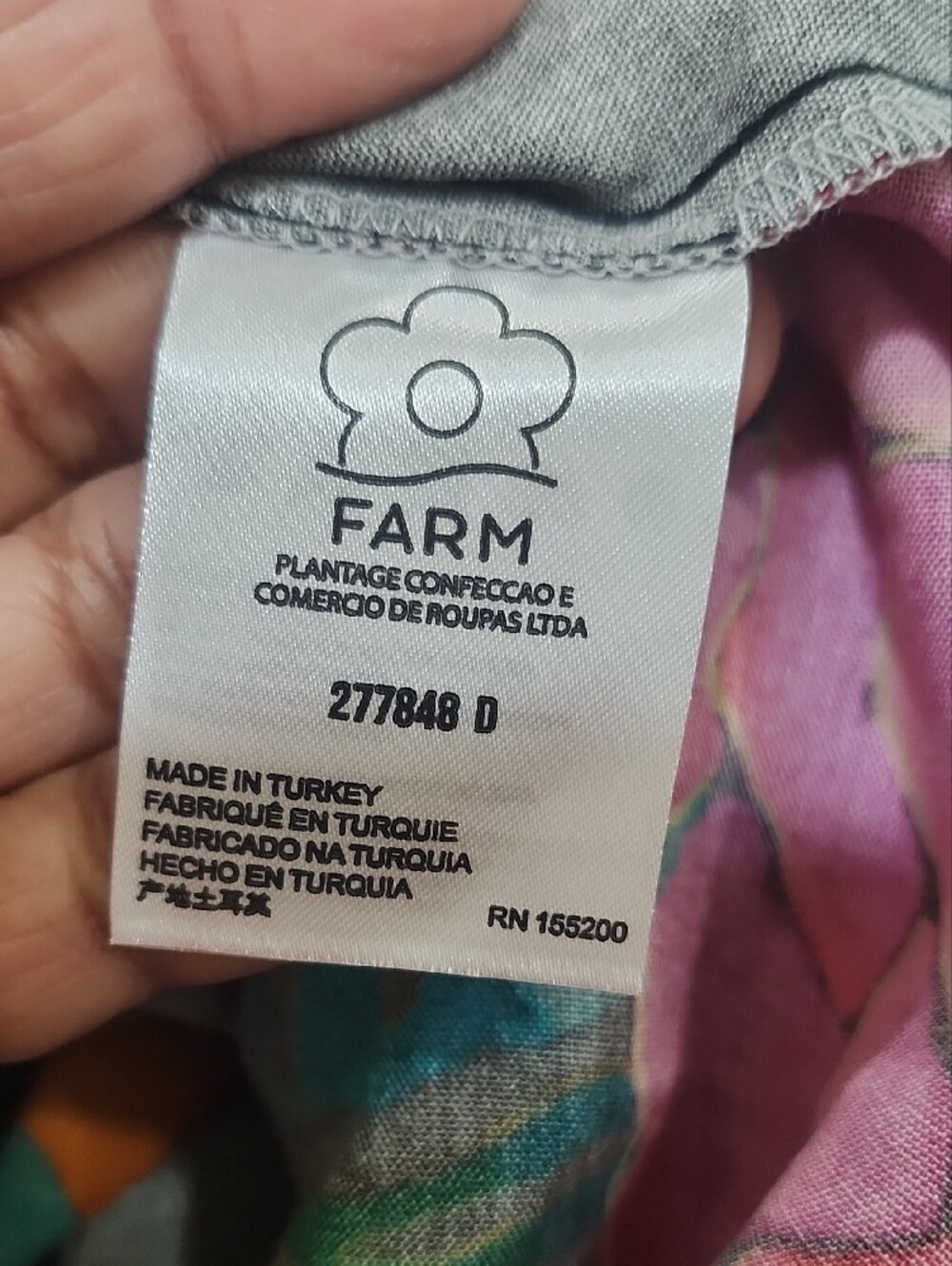 FARM Rio For Anthropologie Floral Midi Sundress Tropical - Picture 7 of 8